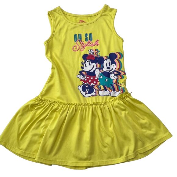 Girls Disney Junior "Oh So Stylish" Mickey And Minnie Mouse Dress Size 6X - Picture 3 of 8